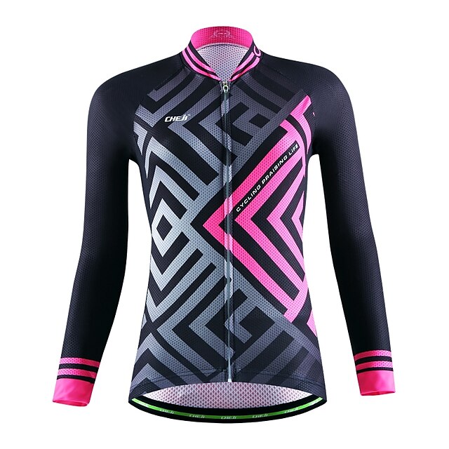  Esportivo Camisa para Ciclismo Mulheres / Unissexo Manga Comprida MotoRespirável / Secagem Rápida / Permeável á Humidade / Bolso Traseiro