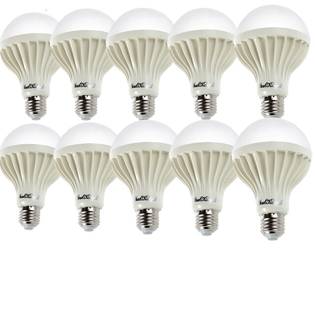  YouOKLight LED gömbbúrás izzók 6000/3000 lm E26 / E27 6 LED gyöngyök SMD 5630 Dekoratív Meleg fehér Hideg fehér 220-240 V / 10 db. / RoHs / CE