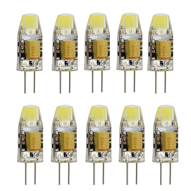  1kpl 2w g4 mini led -lamppu valonheijastin kylmä / lämmin valkoinen dc / ac 12v