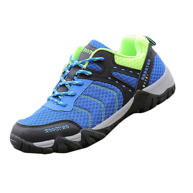  Men's Fabric Spring / Fall Comfort Sneakers Hiking Shoes Slip Resistant Orange / Blue / Gray / Athletic / Lace-up