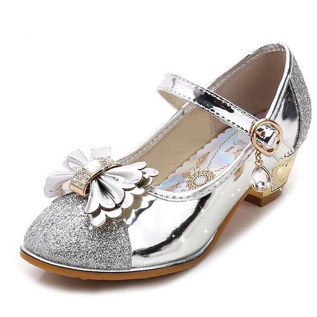  Girls Cinderella Glass Slipper Princess Crystal Shoes Soft Bottom Dress shoes Leather Princess Shoes Performance shoes