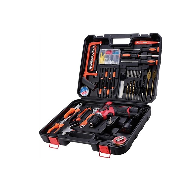  caixa de ferramentas de hardware multifuncional doméstico, conjunto de ferramentas manuais de manutenção de eletricista