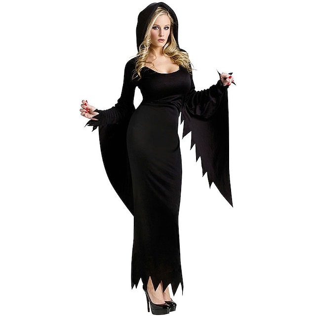 Costumes Angel & Devil Halloween Black Solid Terylene Dress / More ...
