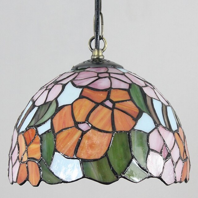  Mini Style Pendant Light Metal Glass Painted Finishes Tiffany / Vintage / Country 110-120V / 220-240V