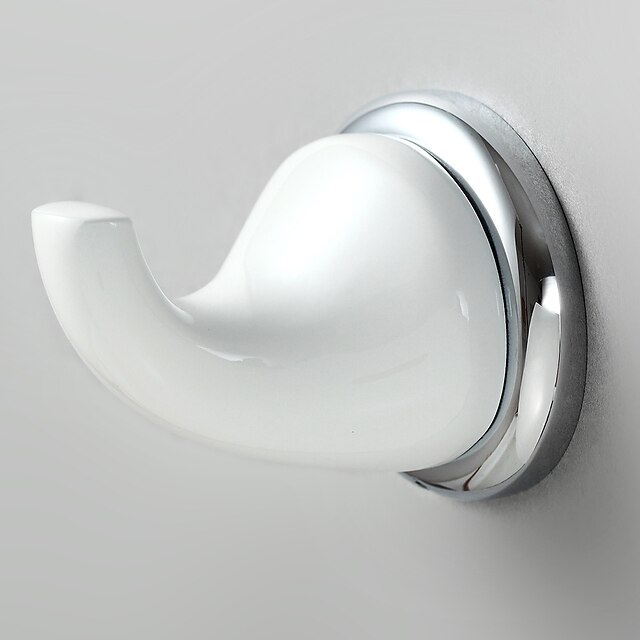 Robe Hook Contemporary Brass / Stainless Steel 1 pc - Hotel bath