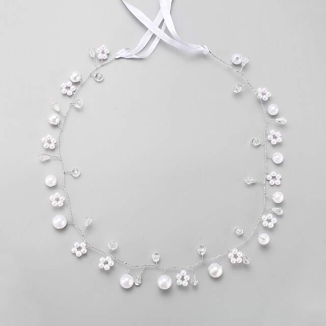  Kristall / Oäkta pärla / Legering pannband med 1 Bröllop / Speciellt Tillfälle Hårbonad