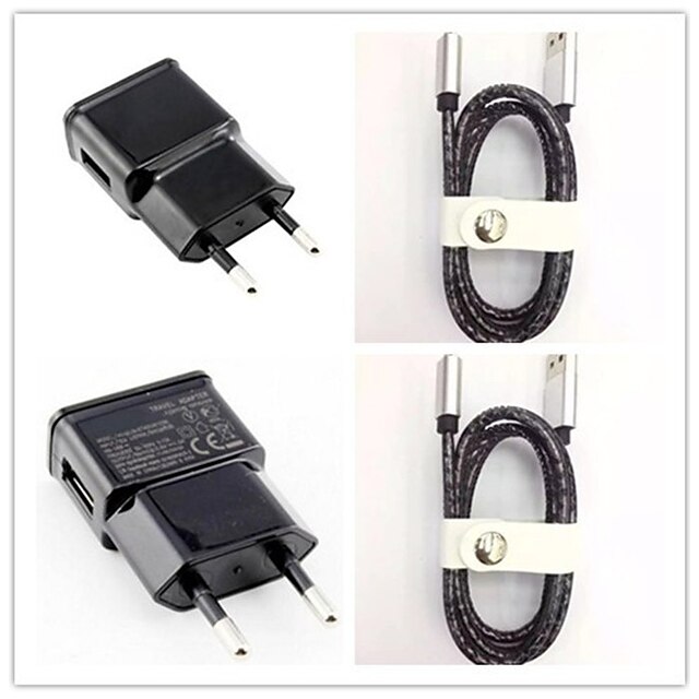  מטען לבית מטען USB EU מחבר ערכת טעינה 1חיבורUSB 1 A ל