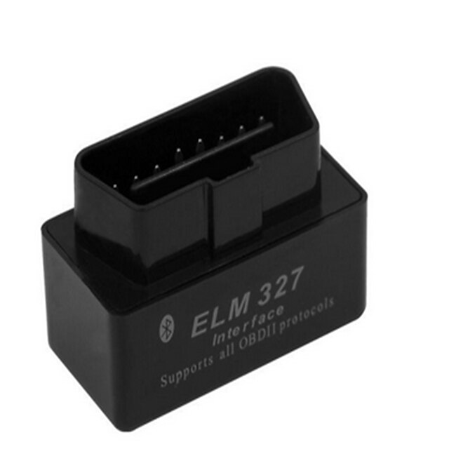  mini-ELM327 Bluetooth obd2 versão v2.1 super preta do detector de carro