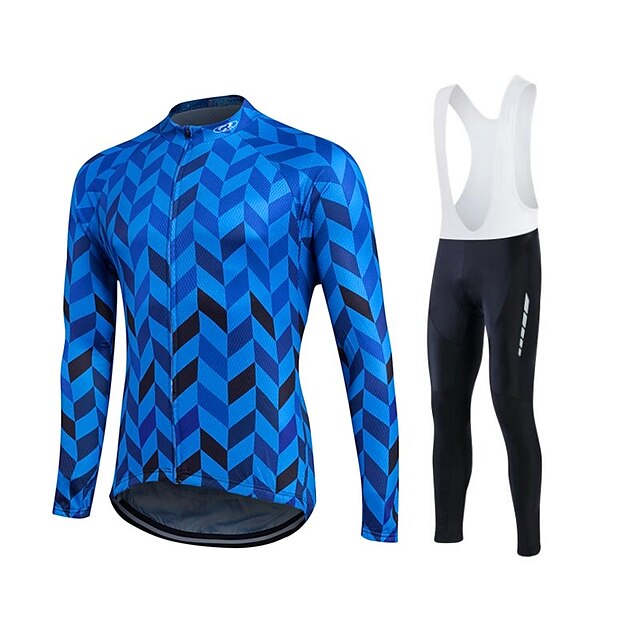  Fastcute Homens Manga Longa Camisa para Ciclismo Inverno Tosão Veludo Silicone Engraçado Moderno Moto Conjuntos Térmico / Quente A Prova de Vento Forro de Velocino Tapete 3D Secagem Rápida Esportes