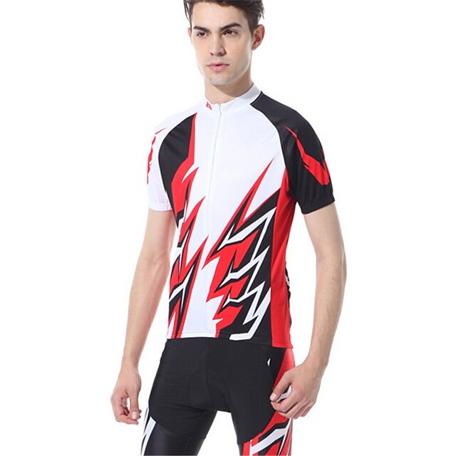  Camisa com Shorts para Ciclismo Homens Manga Curta Moto Respirável Compressão Confortável Filtro Solar Conjuntos de Roupas/Ternos