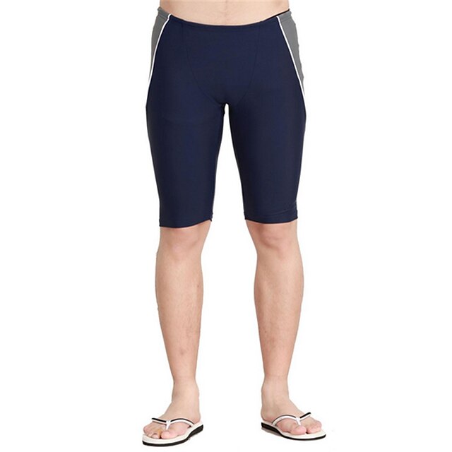  Men's Swim Shorts Chlorine resistance Soft Compression Terylene Swimwear Beach Wear Board Shorts Patchwork Swimming