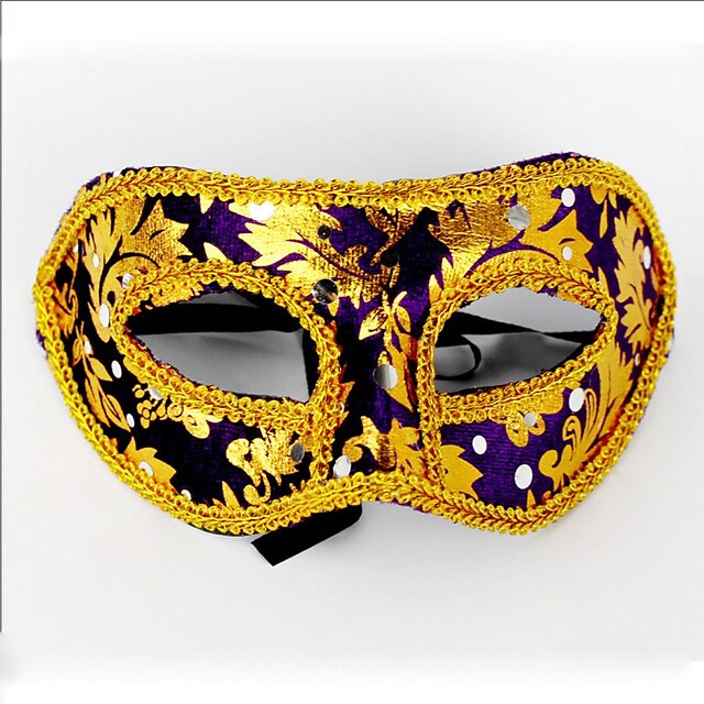  1pc ms maskerademasker voor Halloween kostuum partij willekeurige kleur