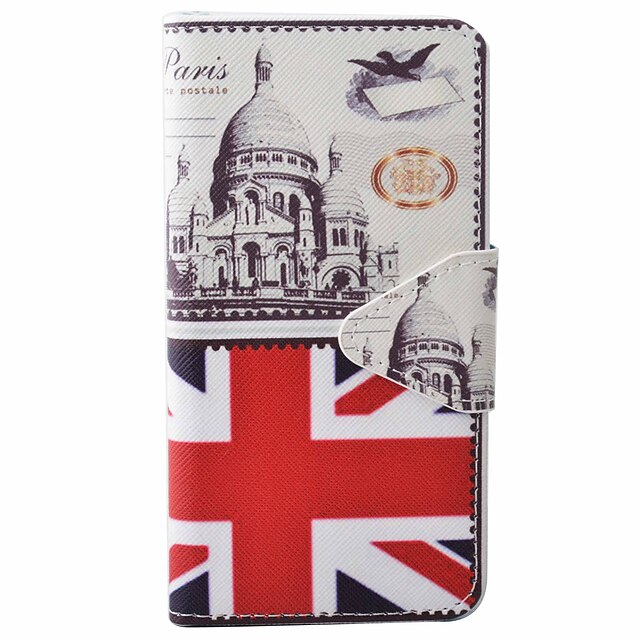  Coque Pour Huawei P9 / Huawei P9 Lite / Huawei Honor 5C Huawei P9 Lite / Huawei P9 / Huawei Honor 5C Portefeuille / Porte Carte / Avec Support Coque Intégrale Vue de la ville Dur faux cuir