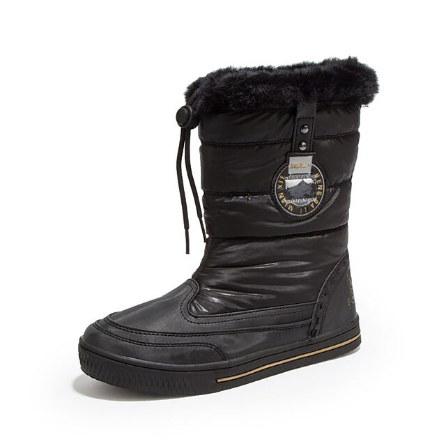  Women's Boots Flat Heel PU Comfort Spring / Fall Silver / Brown / Black