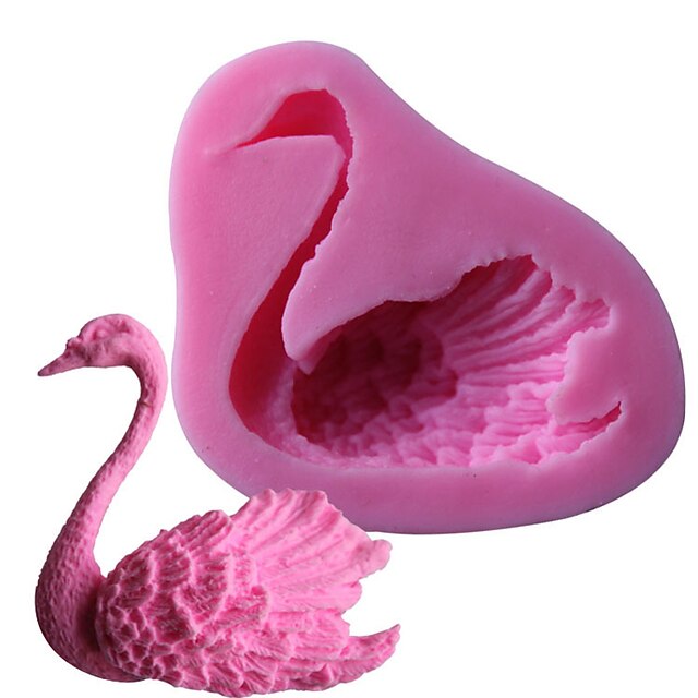  zwaan flamingo vorm 3d fondant taart siliconen mal bruiloft decoratie