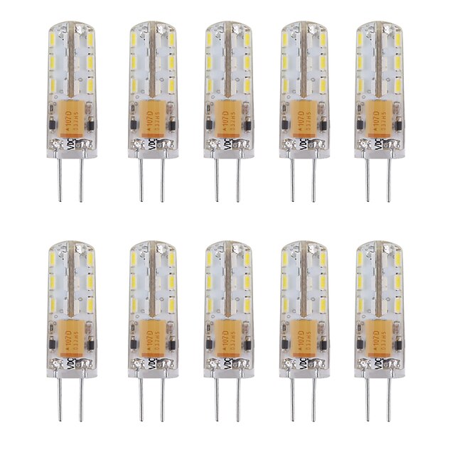 10pcs 1 W LED Bi-pin Lights 460 lm G4 24 LED Beads SMD 3014 Decorative Warm White Cold White 12 V / 10 pcs / RoHS / CE Certified4