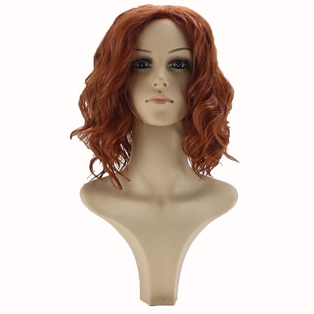 Synthetic Wig Cosplay Wig Curly Curly Wig Short Medium Length Brown Synthetic Hair Women's