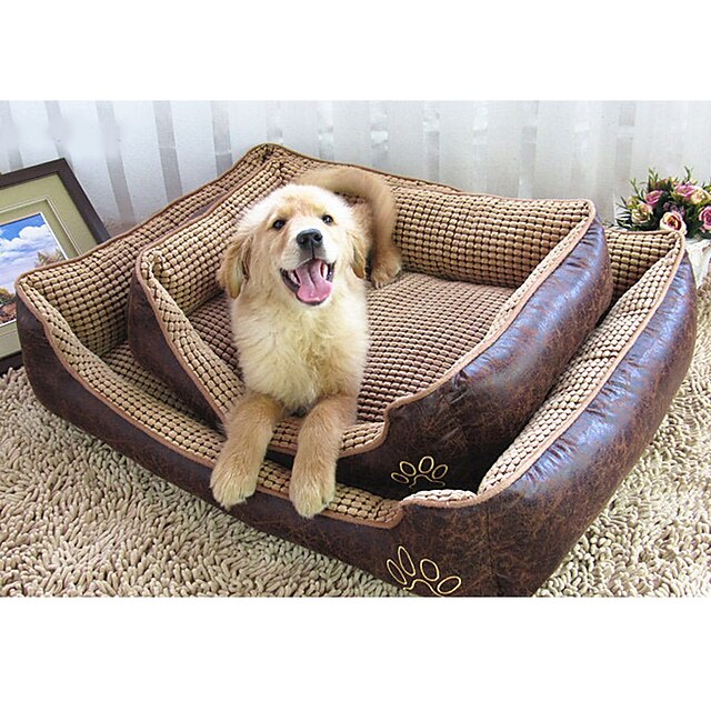  Dog Bed Solid Colored Nylon for Large Medium Small Dogs and Cats