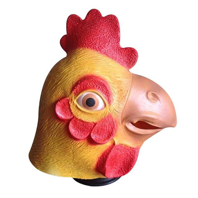  Masques d'Halloween Masque d'Animal Soirée Poulet Horreur Polycarbonate Latex Caoutchouc 1 pcs Adulte Jouet Cadeau