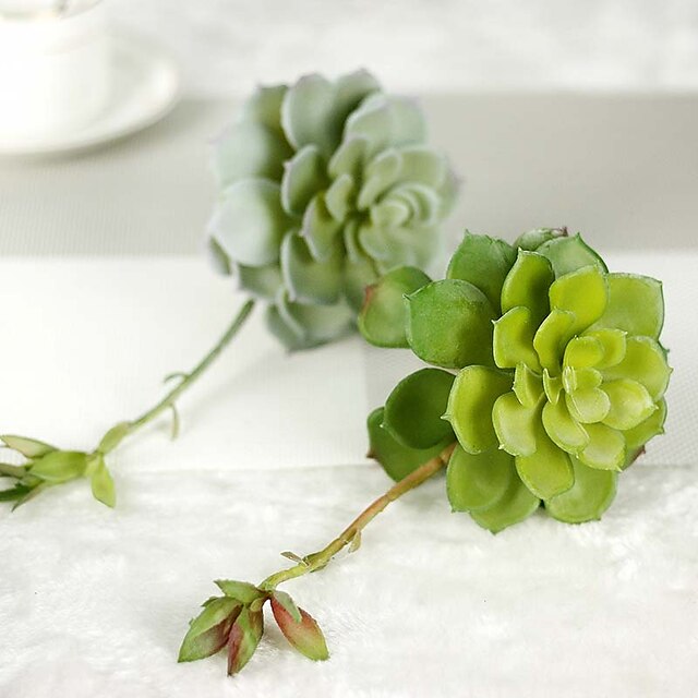  1 1 ענף פלסטיק סיליקה ג'ל צמחים פרחים לשולחן פרחים מלאכותיים