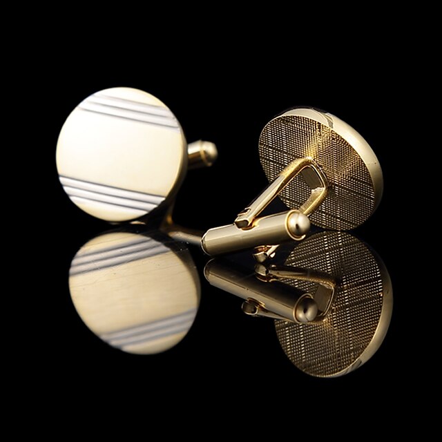  Butoni 1 ζευγάρι,Μονόχρωμο Χρυσαφί Μοντέρνα / Δώρο Κουτιά & Τσάντες Cufflink Ανδρικά Κοσμήματα