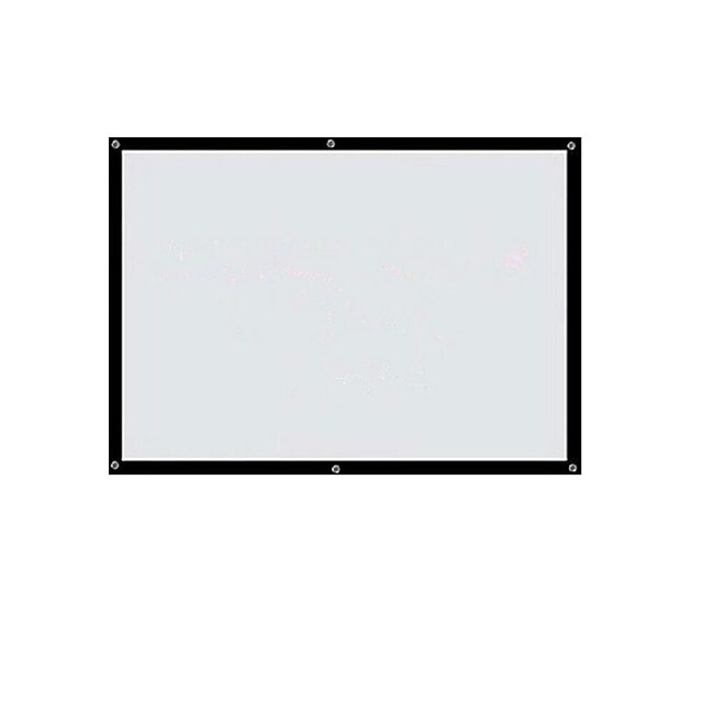  84-Inch 16 9 High-Definition Home Manually Portable Projector Screen Instrument Summary