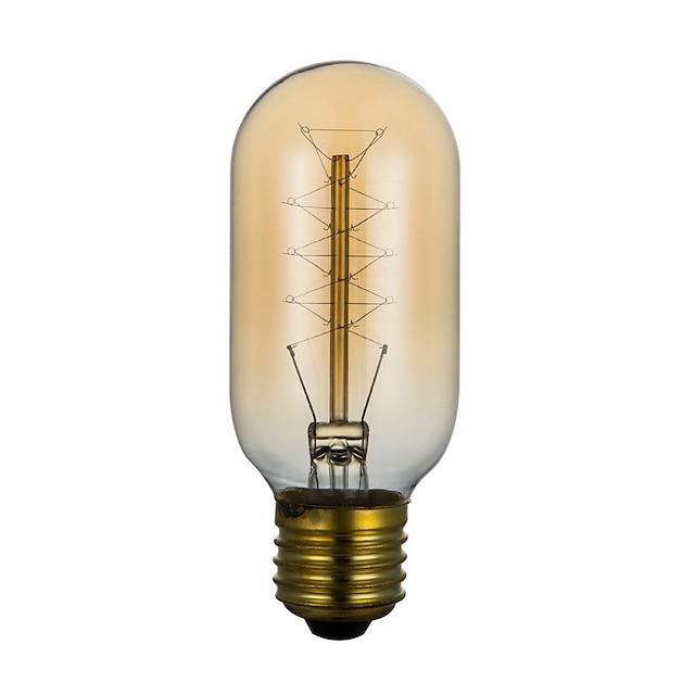  BriLight 1pç 40W E27 E26/E27 T45 Branco Quente 2300 K Incandescente Vintage Edison Light Bulb AC 220V AC 110-130V AC 220-240V V