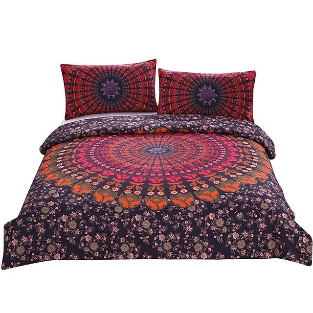  Duvet Cover Sets Novelty Poly / Cotton Reactive Print 3 Piece / 200 / 3pcs (1 Duvet Cover, 2 Shams)