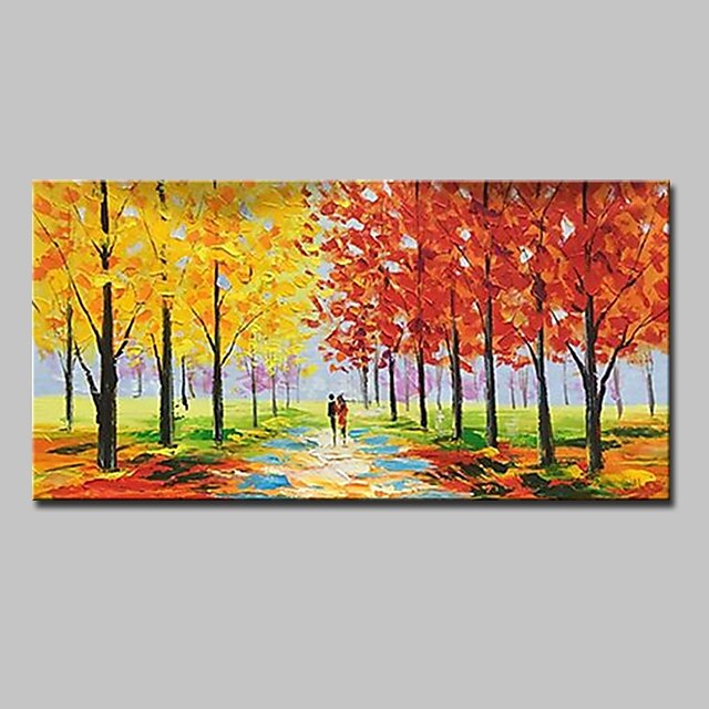  Oil Painting Hand Painted Horizontal Landscape Modern With Stretched Frame