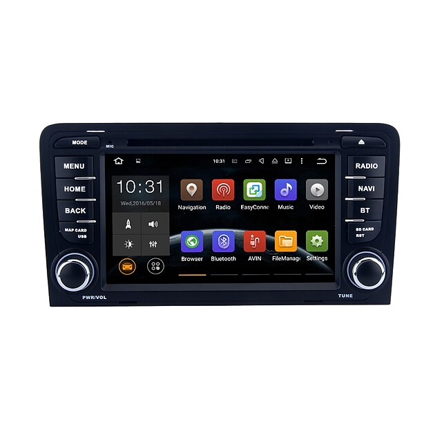  Android 5.1.1 Lollipop for Audi A3 (2003-2013) Audi S3 (2003-2011) 7 Inch Car DVD Stereo Radio WIFI BT Support OBD