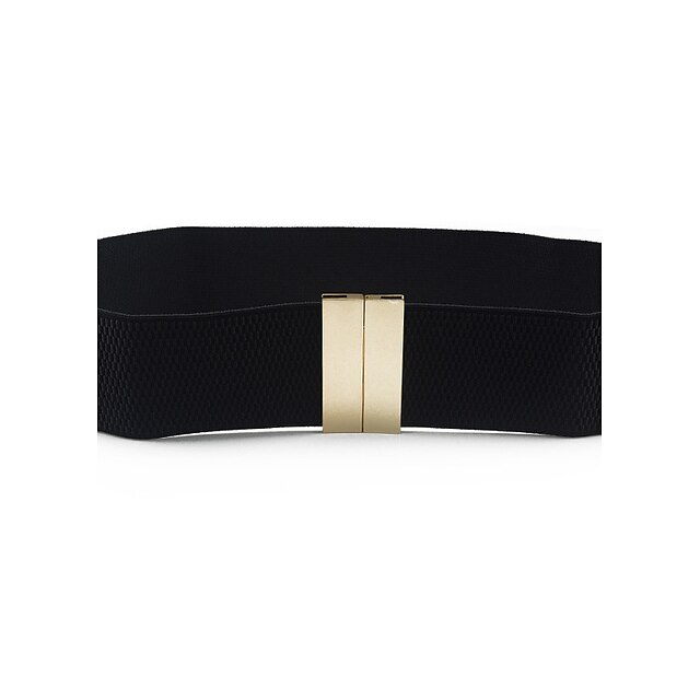  Women's Buckle Party Wedding Street Dailywear Black White Belt Pure Color Basic Red Fall Winter Spring