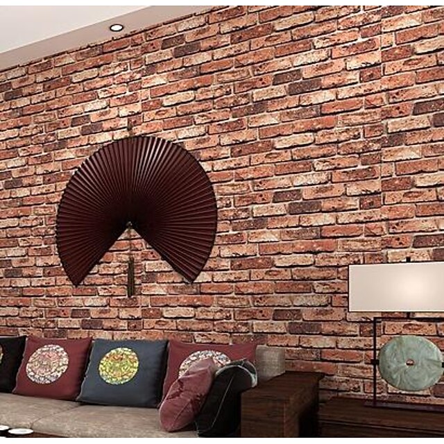  Brick Wallpaper For Home Classical Wall Covering  Non-woven fabric Material Adhesive required Wallpaper
