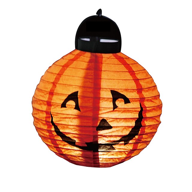  1 Stück Halloween-Dekoration führte Papierkürbislicht hängende Laterne Lampe Halloween-Stützen im Freien Partei liefert