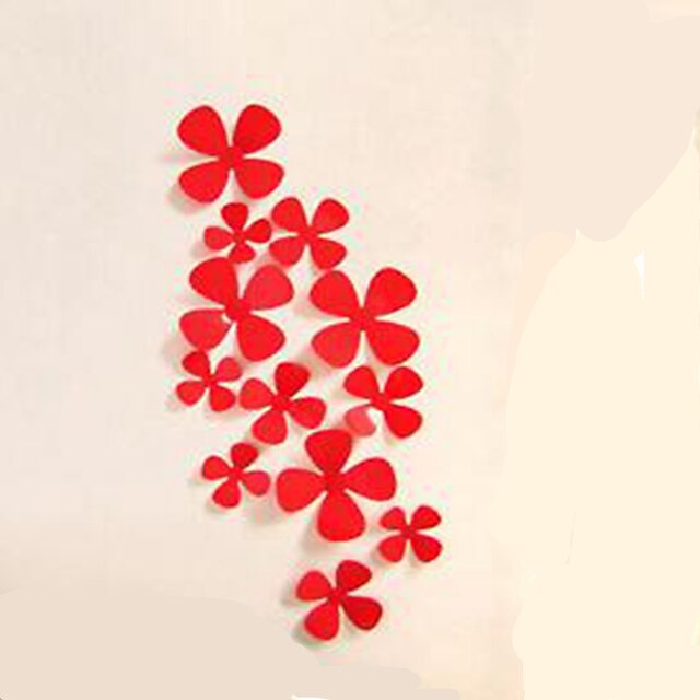  Botanic Perete Postituri 3D Acțibilduri de Perete Autocolante de Perete Decorative, PVC Pagina de decorare de perete Decal Perete Decor / Detașabil