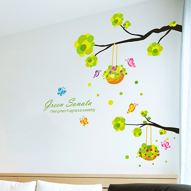  Animali / Botanica / Natura morta Adesivi murali Adesivi aereo da parete Adesivi decorativi da parete,PVC MaterialeRimovibile /
