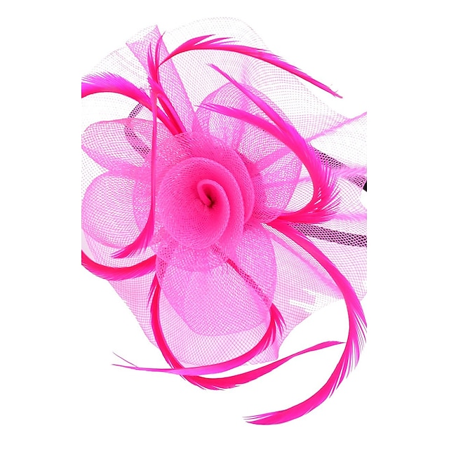 Women's Fascinators For Party Wedding Special Occasion Feather Fabric ...