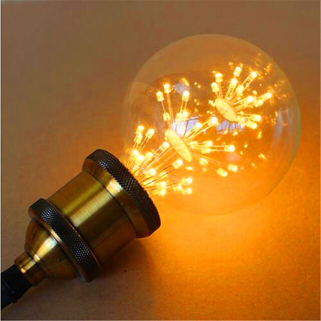  LED kulaté žárovky 800 lm E26 / E27 G95 49 LED korálky Dip LED Ozdobné Žlutá 220-240 V / 1 ks / RoHs