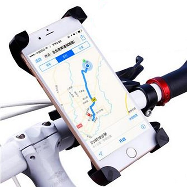  Telefonstativ til cykel Justérbar Ultra Lys (UL) Anti-Skrid for Vejcykel Mountain Bike Foldbare cykler Plast iPhone X iPhone XS iPhone XR Cykling Sort Fersken 100 pcs