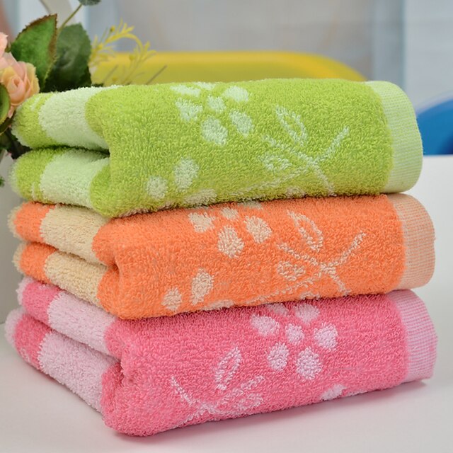  1 PC Full Cotton Hand Towel 13 by 29 inch Floral Pattern Strong Water Absorption Capacity