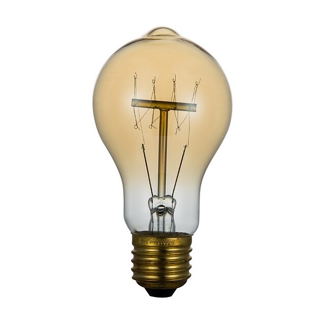  BriLight 1kpl 40 W E26 / E27 A60(A19) Lämmin valkoinen 2300 k Retro / Himmennettävissä / Koristeltu Himmennetty Vintage Edison-hehkulamppu 220-240 V