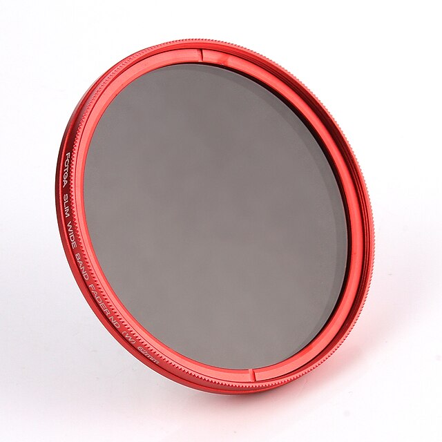  fotga® 58mm Kamera Fader Variable ND-Filter Neutraldichte ND2 ND8 bis ND400 rot