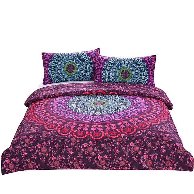  Duvet Cover Sets Novelty Poly / Cotton Reactive Print 3 Piece / 200 / 3pcs (1 Duvet Cover, 2 Shams)