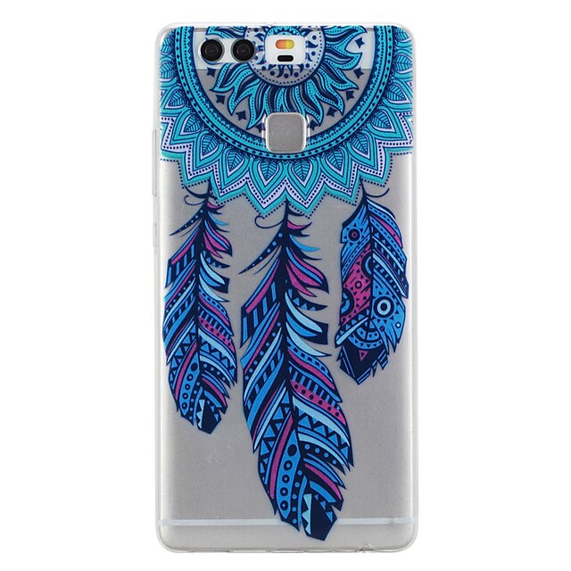  Capinha Para Huawei P9 / Huawei P9 Lite / Huawei Huawei P9 Lite / Huawei P9 / Huawei Estampada Capa traseira Apanhador de Sonhos Macia TPU