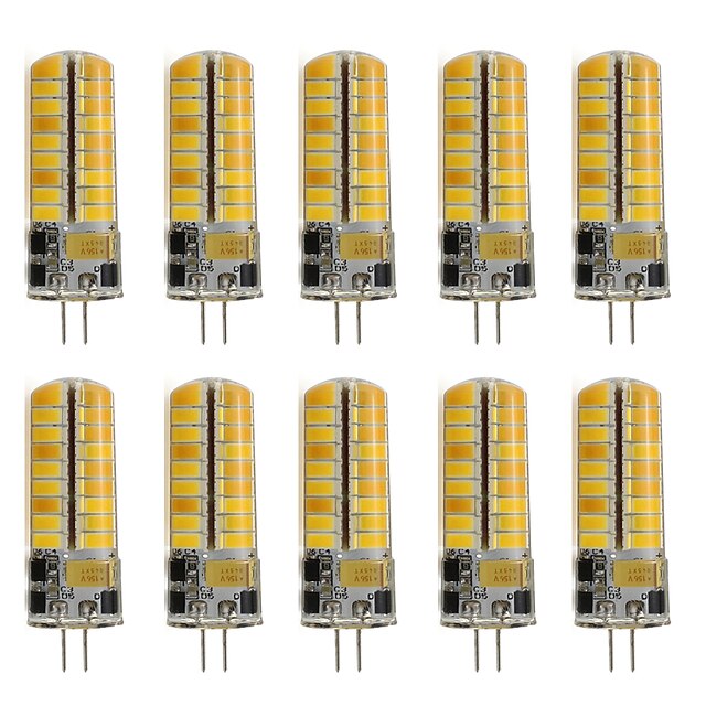  10 Stück LED Doppel-Pin Leuchten 260 lm G4 T 72 LED-Perlen SMD 2835 Dekorativ Warmweiß Kühles Weiß 220-240 V / RoHs / ASTM