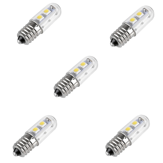  HRY 5pcs 1W 2700-6500lm E14 LED-kornpærer T 7 LED perler SMD 5050 Varm hvit Kjølig hvit 220-240V