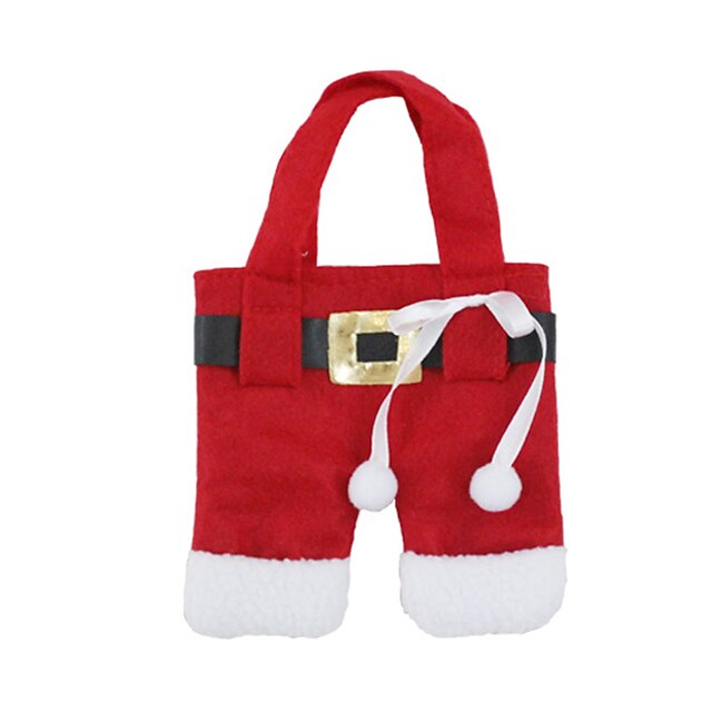  Christmas Toy Gift Bag Toy Dishes & Tea Sets Santa Suits Textile 2 pcs Toy Gift