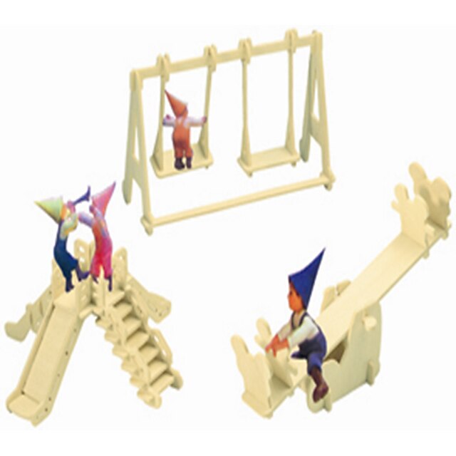  Dřevěné puzzle Dřevěný model Čínské stavby Hřiště profesionální úroveň Dřevěný 1 pcs Dětské Dospělé Chlapecké Dívčí Hračky Dárek