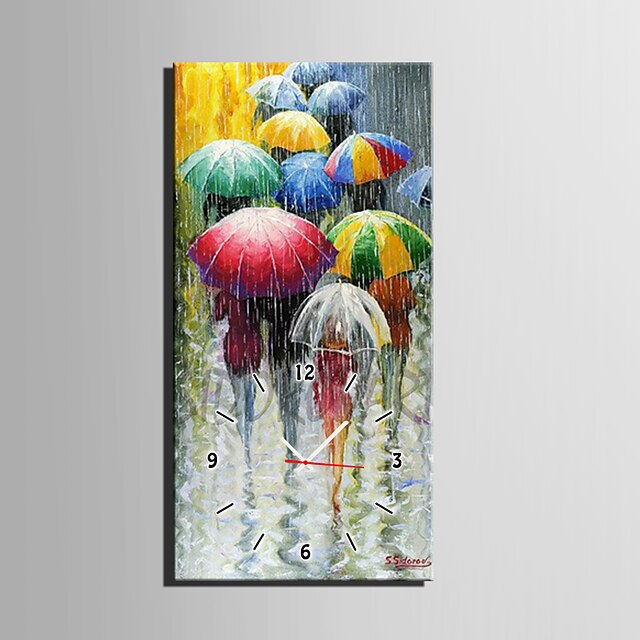  e-home® alle slags paraplyer i regneklokket i lerret 1 stk