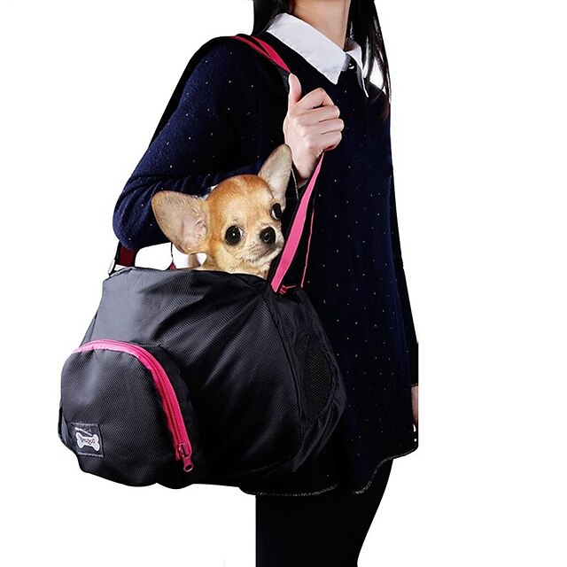  Pisici Câine Portbagaje & rucsacuri de călătorie Umăr Bag Animale de Companie  Genţi Transport Portabil Mată Negru Gri
