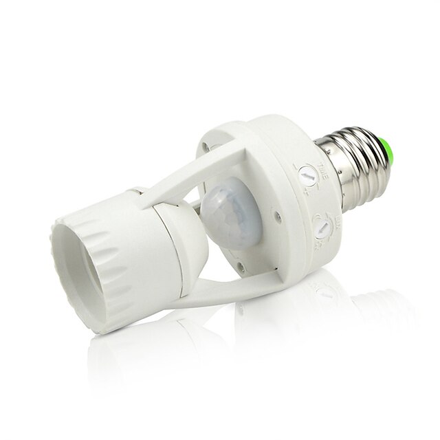  ywxlight® 360 grados pir inducción sensor de movimiento infrarrojo humano e27 enchufe base de interruptor led bombilla lámpara portalámparas